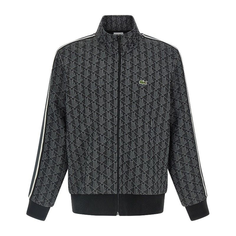 라코스테 파리 빈티지 자카드 모노그램 코튼 블렌드 트랙 재킷 SH1368 4PC