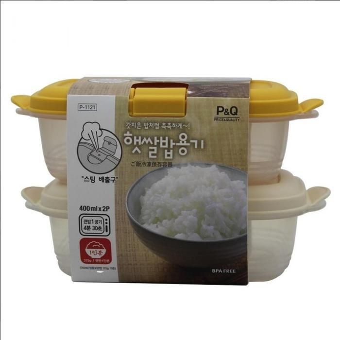 VBTM 락앤락(P앤Q) 햇쌀밥 용기(400mlx2)