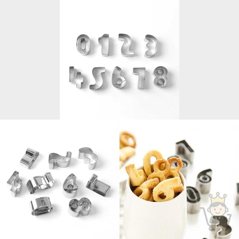 마켓보스야 숫자 쿠키커터 9종세트 특이한쿠키커터 귀여운쿠키커터 제빵기구
