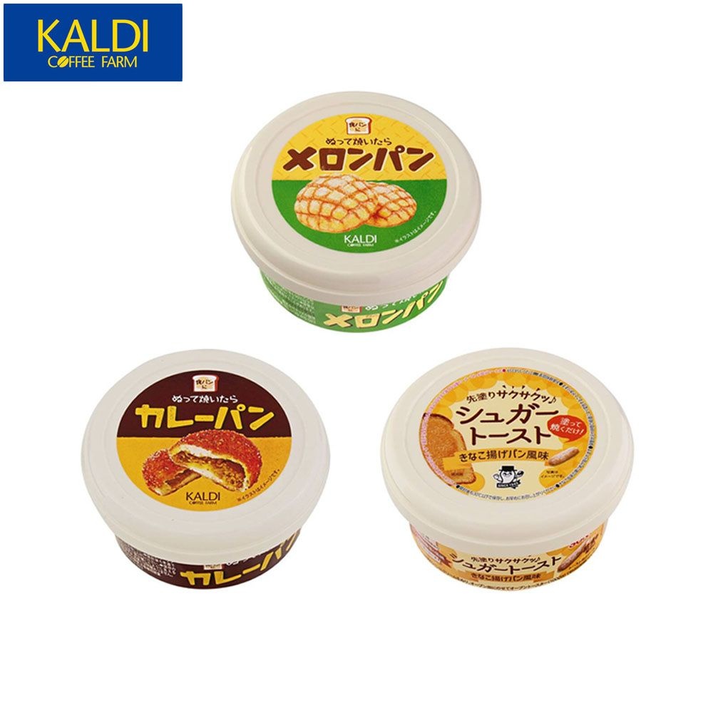 일본 KALDI 칼디 스프레드 메론빵 카레빵 슈가토스트 110g 3개세트