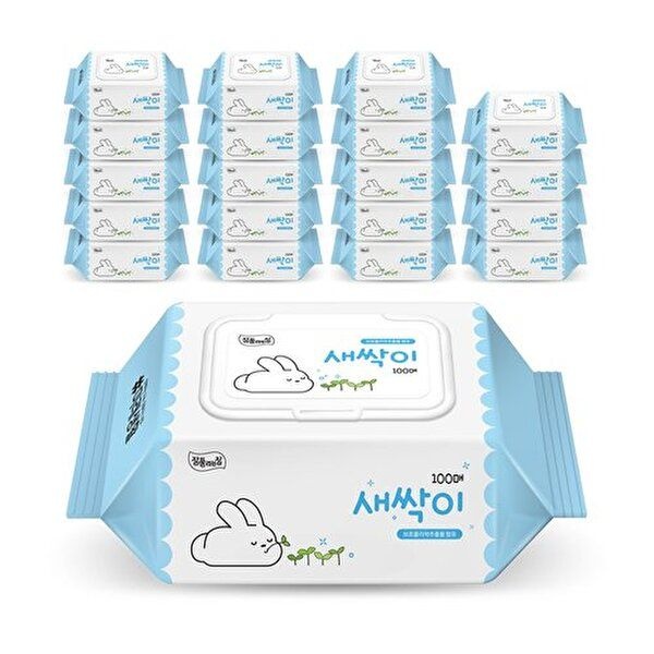 잘풀리는집 [잘풀리는집]새싹이 물티슈 100매 x 20입