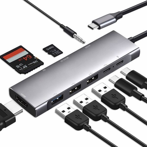 [하프클럽]9 C타입 USB 1 BOS-H901 in 보스위즈 멀티허브