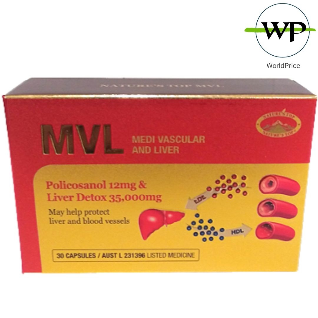 호주직구 네이쳐스탑 MVL 폴리코사놀 12mg 밀크씨슬 35000mg 30정 면세점 제품