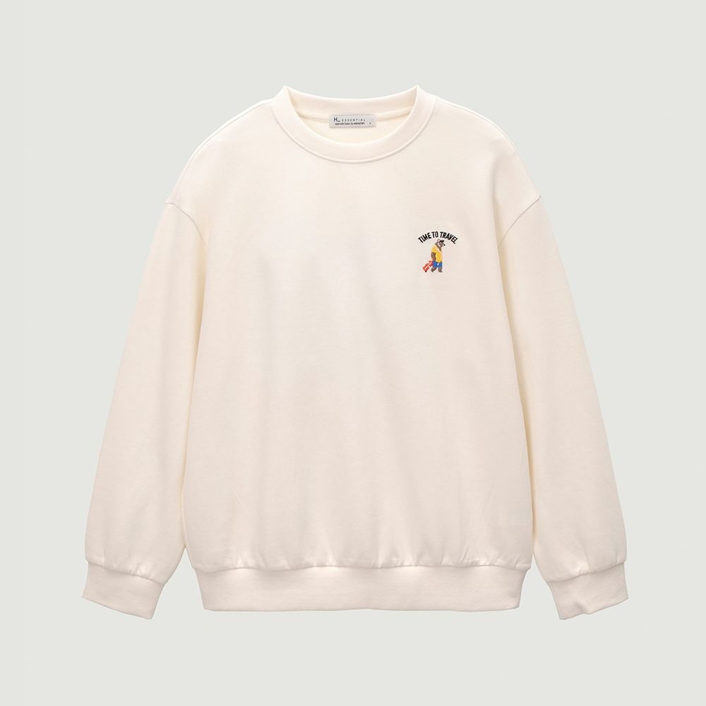 브랜드라이프스타일 행텐 공용 트래블러 베어 더블페이스 맨투맨-SP1041022203112