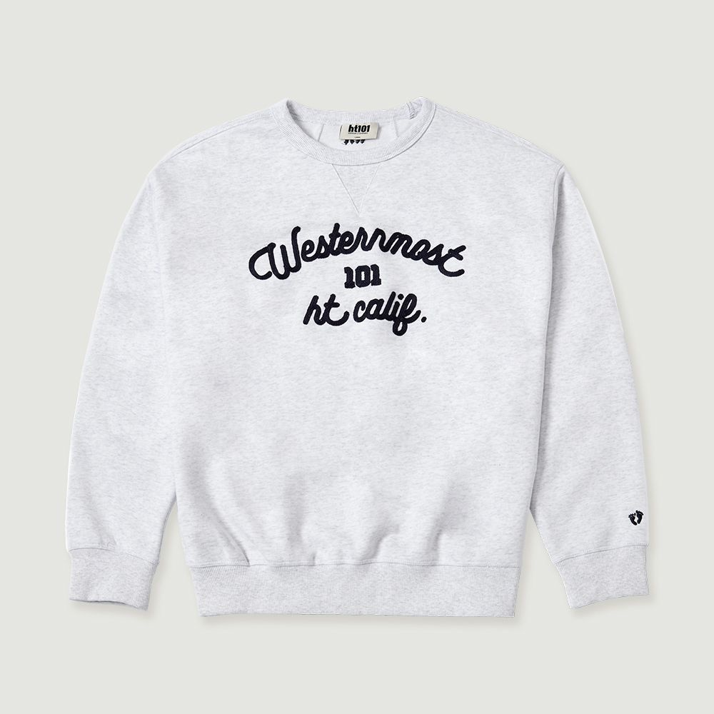 브랜드라이프스타일 행텐 남성 HT101 자수 오버핏 레터링 맨투맨-SP1043070103112