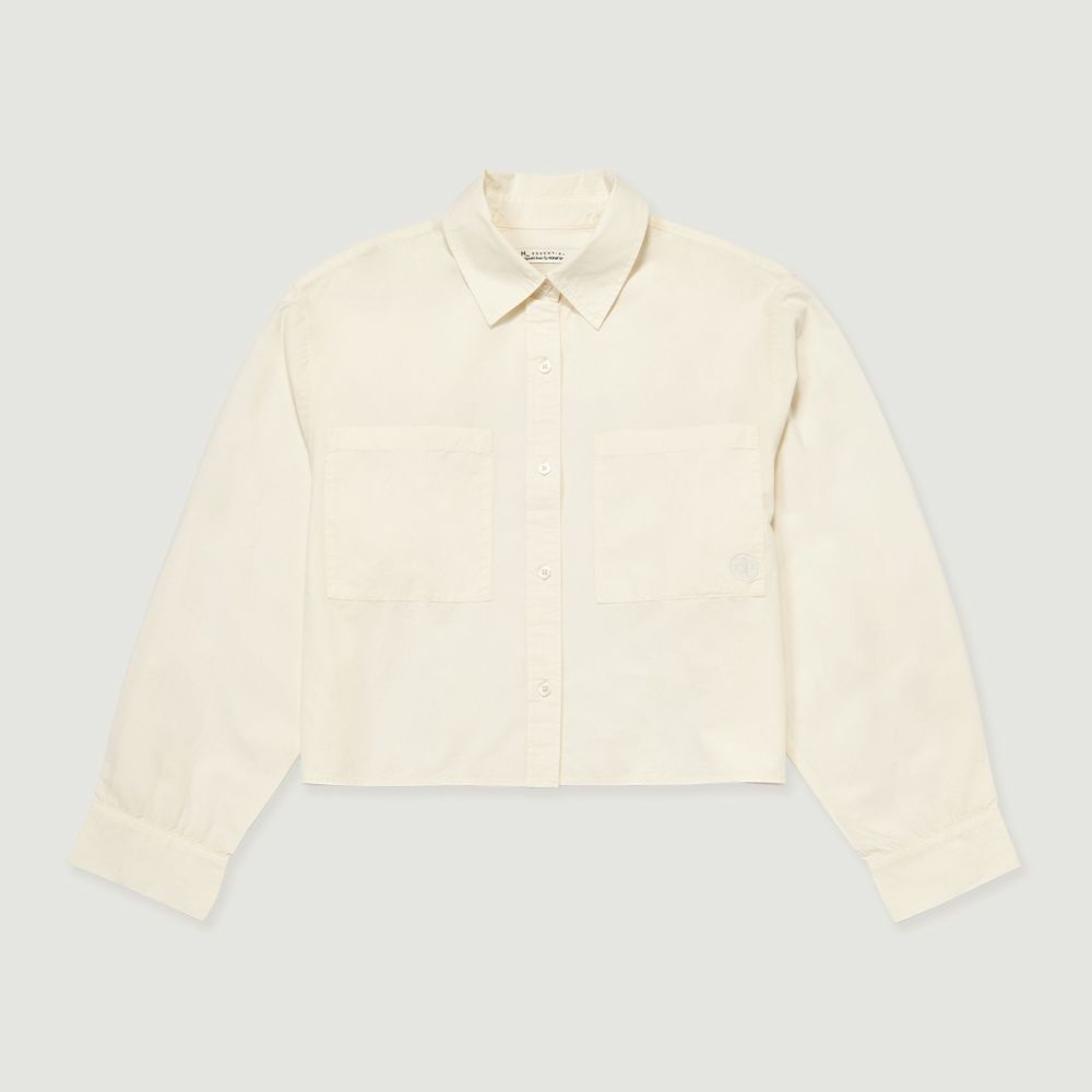 브랜드라이프스타일 행텐 여성 라이트코튼 모노 크롭 셔켓-SP1043060112020