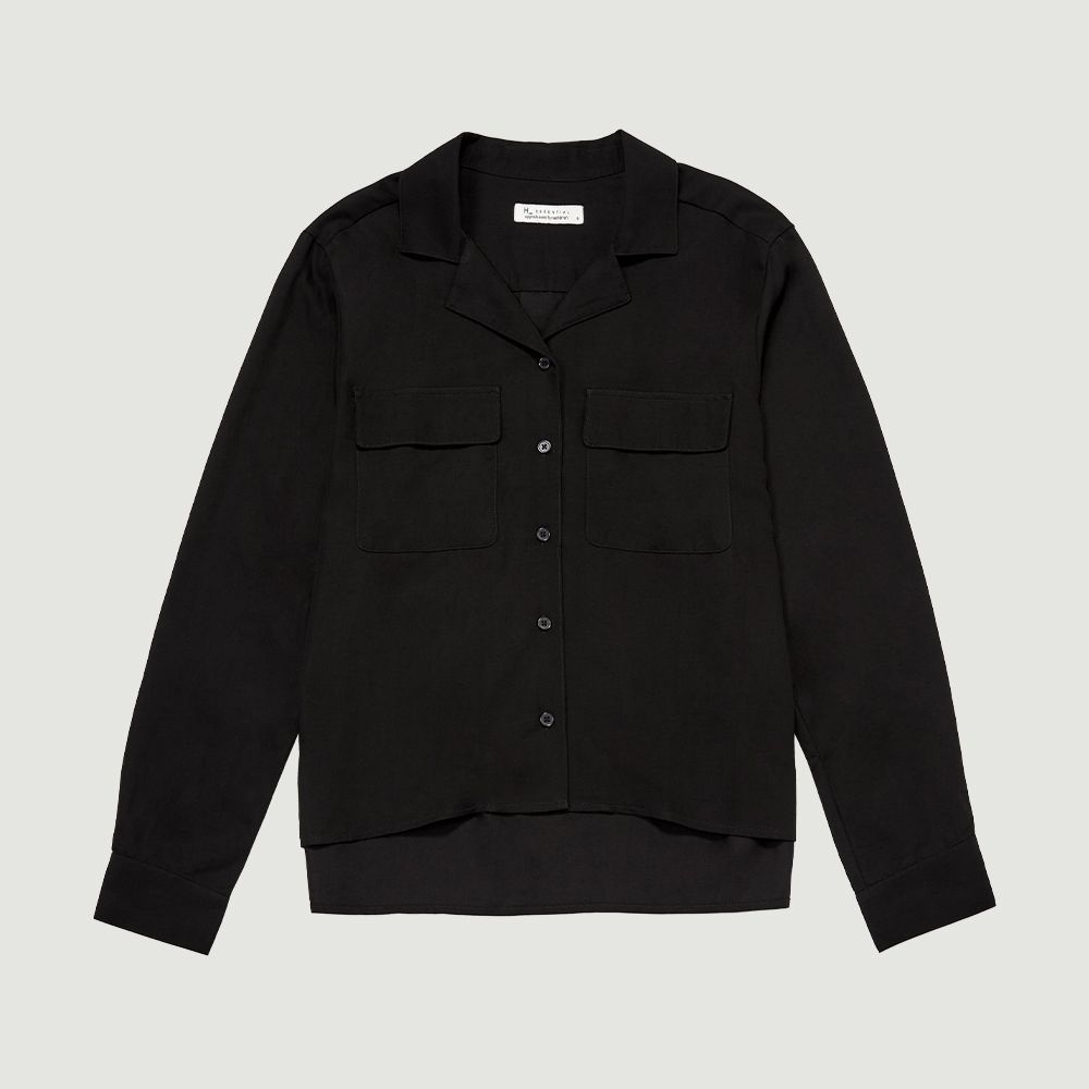 브랜드라이프스타일 행텐 여성 레이온 오픈카라 언발 셔츠-SP1043060312020