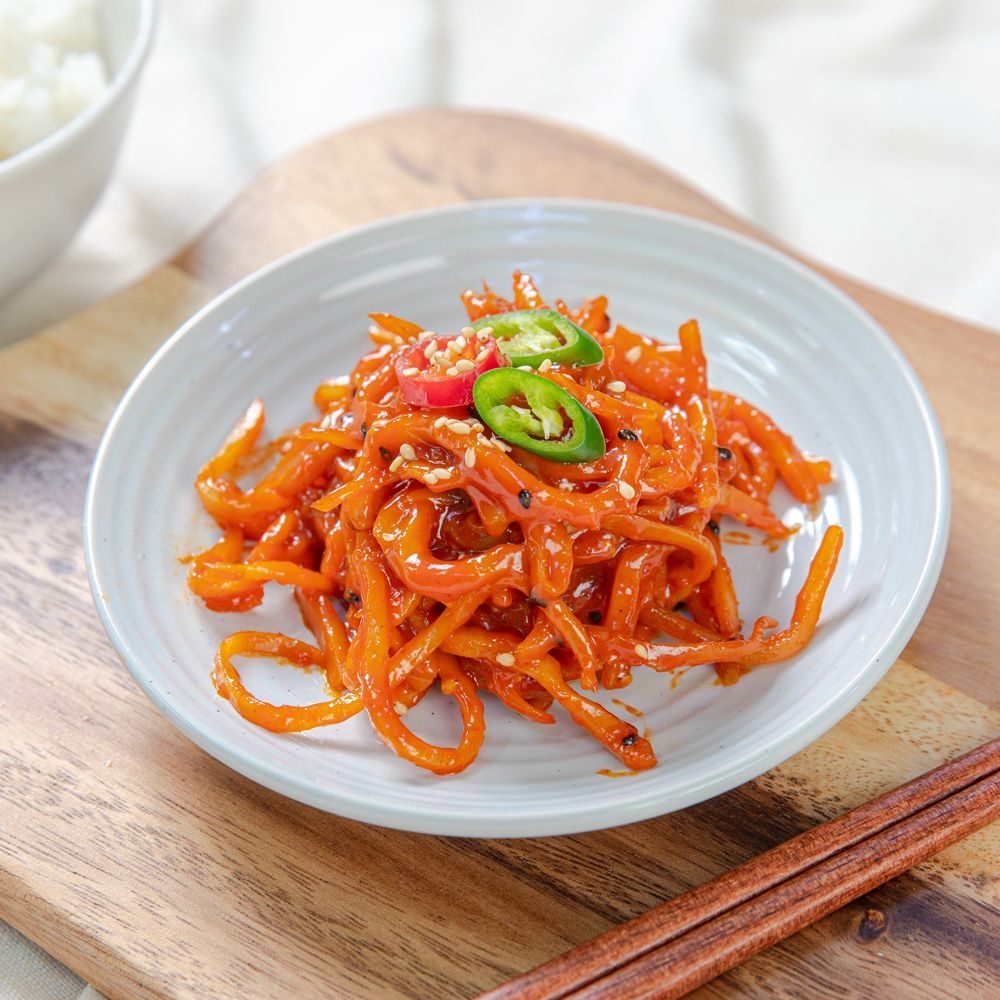 (주)미소 백년찬방 고추장 진미채볶음 250g 수제 가정식 반찬