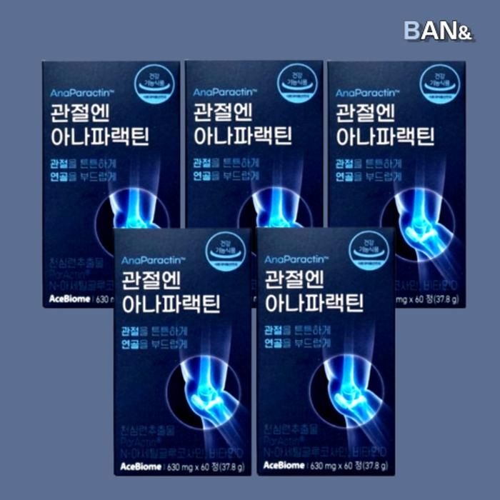 [기타] 천심련 추출물 파랙틴 관절엔 아나파랙틴 60정 5박스