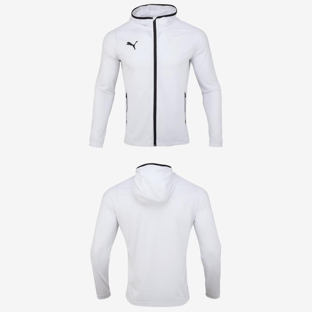 라푸마 푸마 트레이닝 심플 여자 흰색 니트후드자켓 헬스복 트레이닝상의 남자스포츠티 남자짐웨어 남자운동복상의