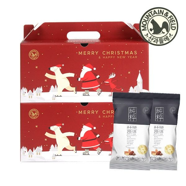 [산과들에]하루견과 순수가온산타세트x2