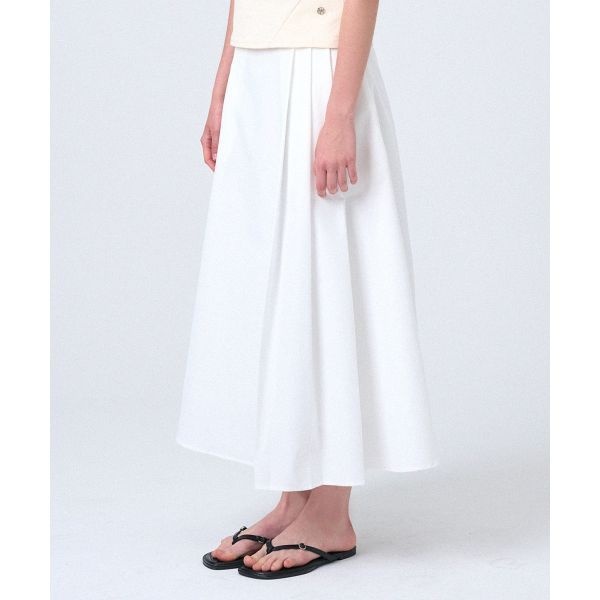 [MICANE]미케네 엘로웬 핀턱 언발란스 스커트 215613