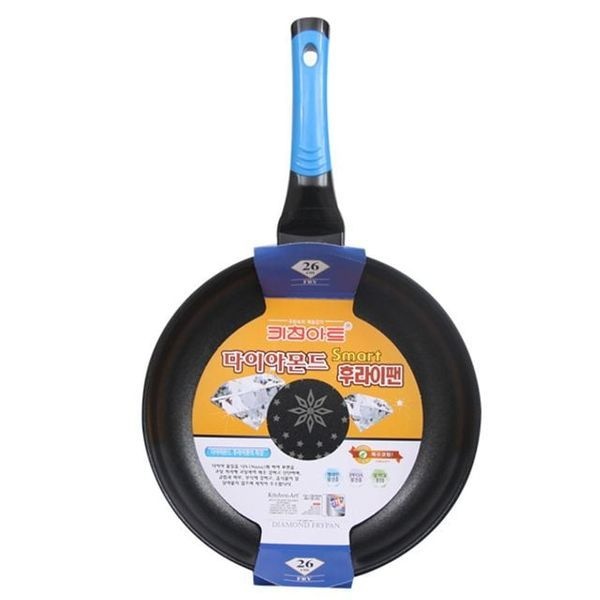 [하프클럽]키친아트 스마트 다이아몬드 후라이팬 26cm 주방용 궁중팬