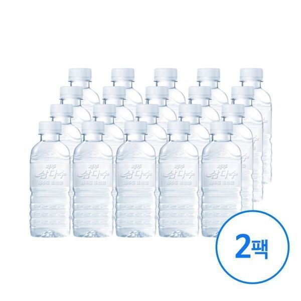 제주삼다수 이지하우스 제주 삼다수 생수 무라벨 330ml 40병 620385
