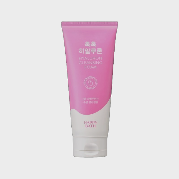 해피바스 촉촉 히알루론 클렌징 폼 200g 2개 미용 화장품 크림