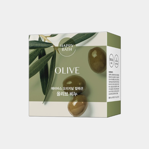 해피바스 오리지널컬렉션 올리브 비누 8입 미용 화장품 클렌징 크림
