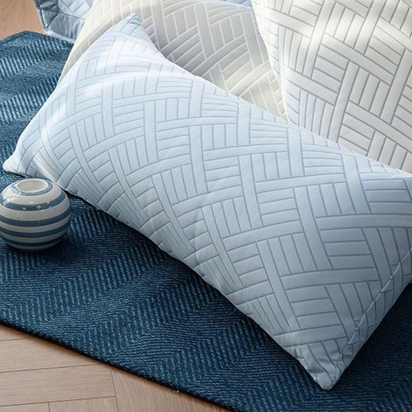 [하프클럽]듀라론 3중직 냉감 바디필로우 블루 40X100cm 롱쿠션