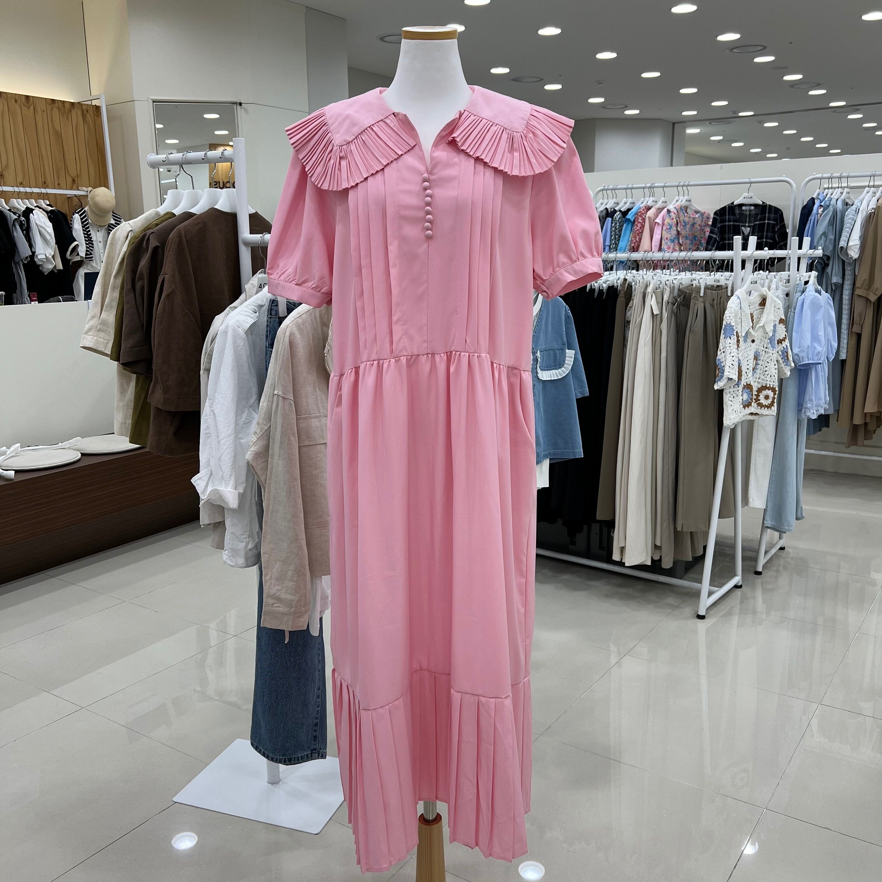 포커스 [모다아울렛][포커스]프릴카라 원피스 FM2E7OP0424_JK 전주김제점