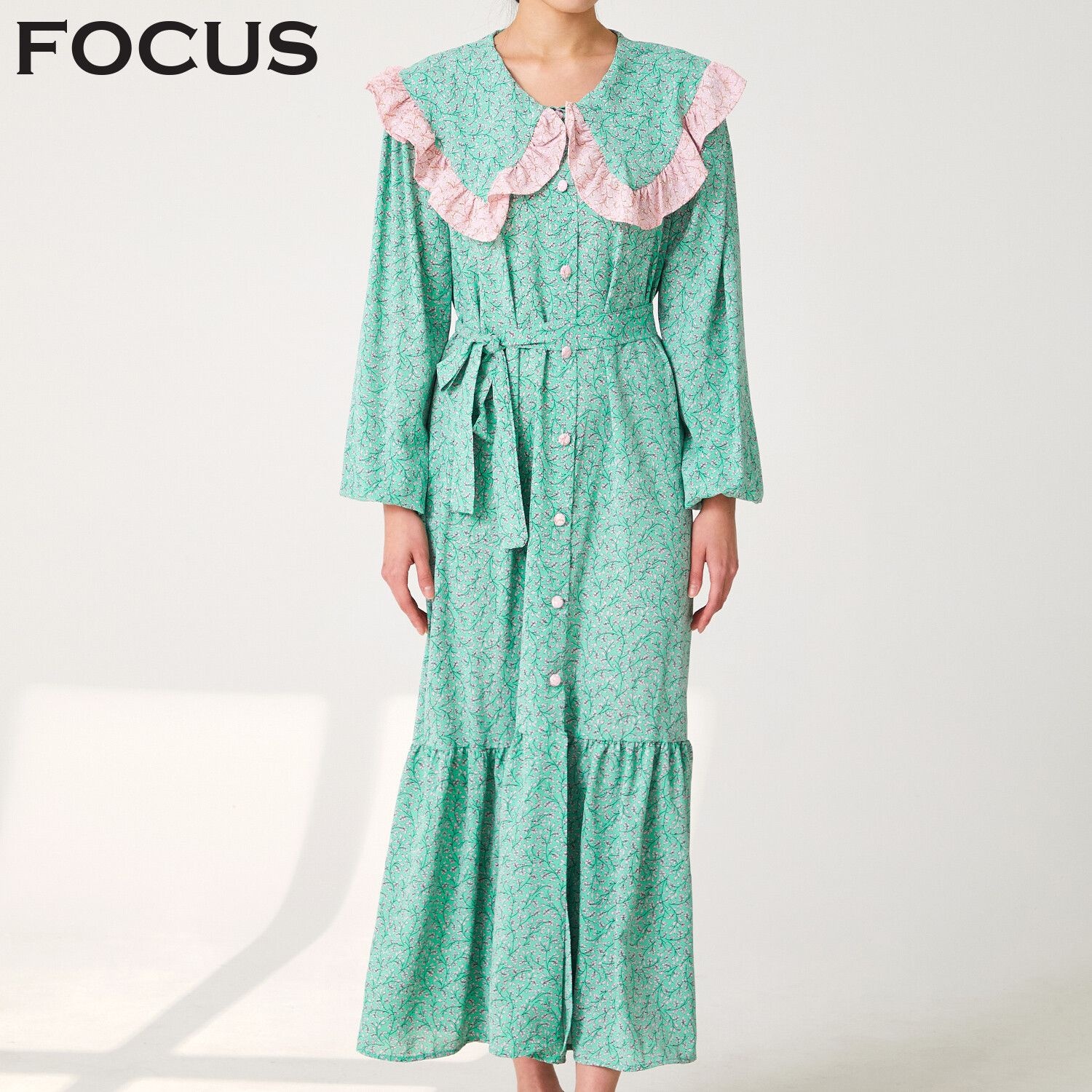 포커스 [모다아울렛][포커스]빅프릴카라원피스 / FS2A7OP0156_JK 전주김제점