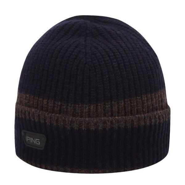 핑 [핑] 골프 남성 램스울 니트 비니 111D4CP005-NA1_BP