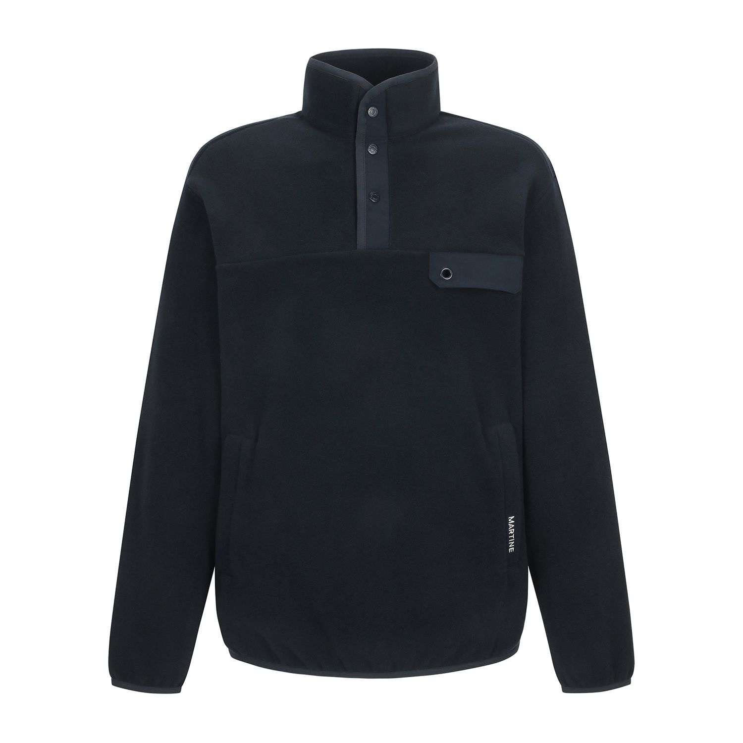 [롯데백화점] 마틴골프 남성 플리스 버튼 하이넥 티셔츠 (QM0EKS40449) LE1220419744