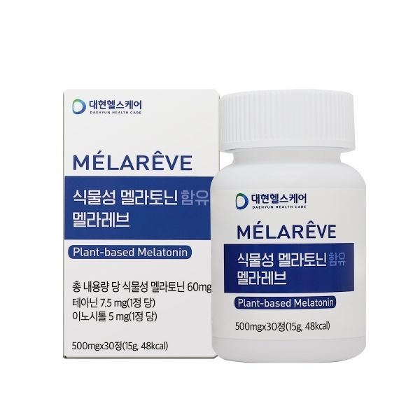 대현헬스케어 식물성 멜라토닌 함유 멜라레브 500mg*30정