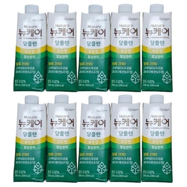 뉴케어 당플랜 호두맛 200ml 10팩 식이조절 어르신 노인 병문안 ...