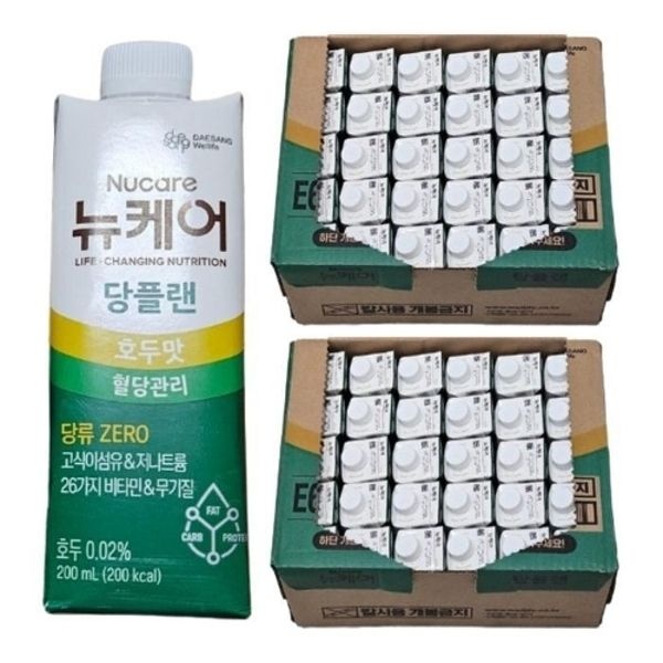 뉴케어 당플랜 호두맛 200ml 60팩 식이조절 어르신 노인 병문안 ...