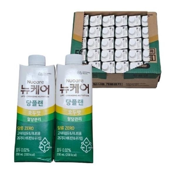 뉴케어 당플랜 세트 호두맛 200ml 30팩 식이조절 어르신 노인 병...