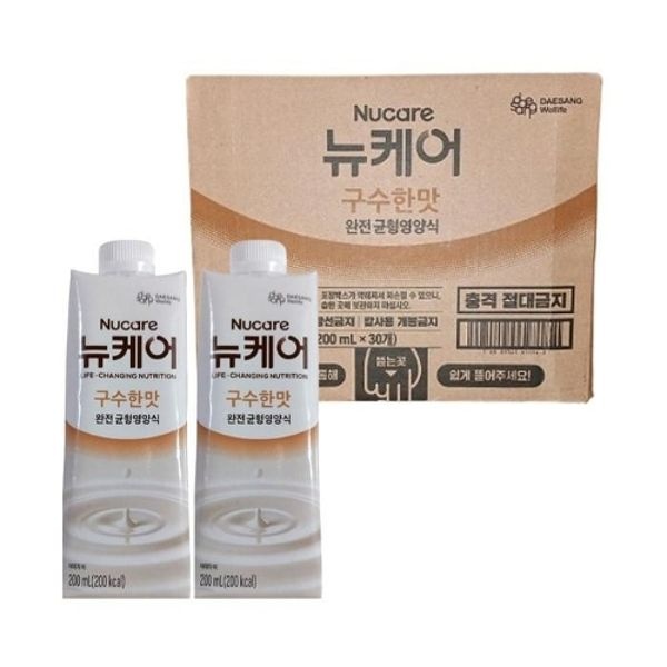 대상웰라이프 뉴케어 구수한맛 200ml 30개 뚜껑타입 어르신 노인 ...