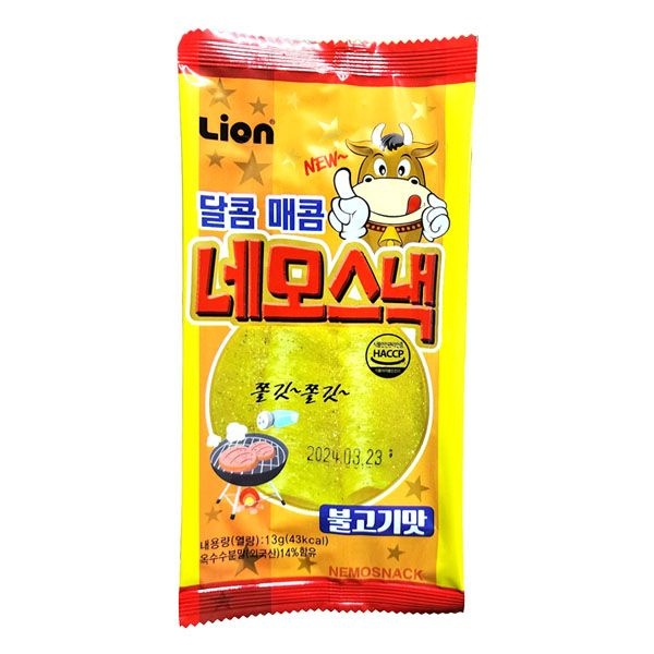 신흥물산 (무)추억의간식 네모스낵 불고기맛(13gX30입