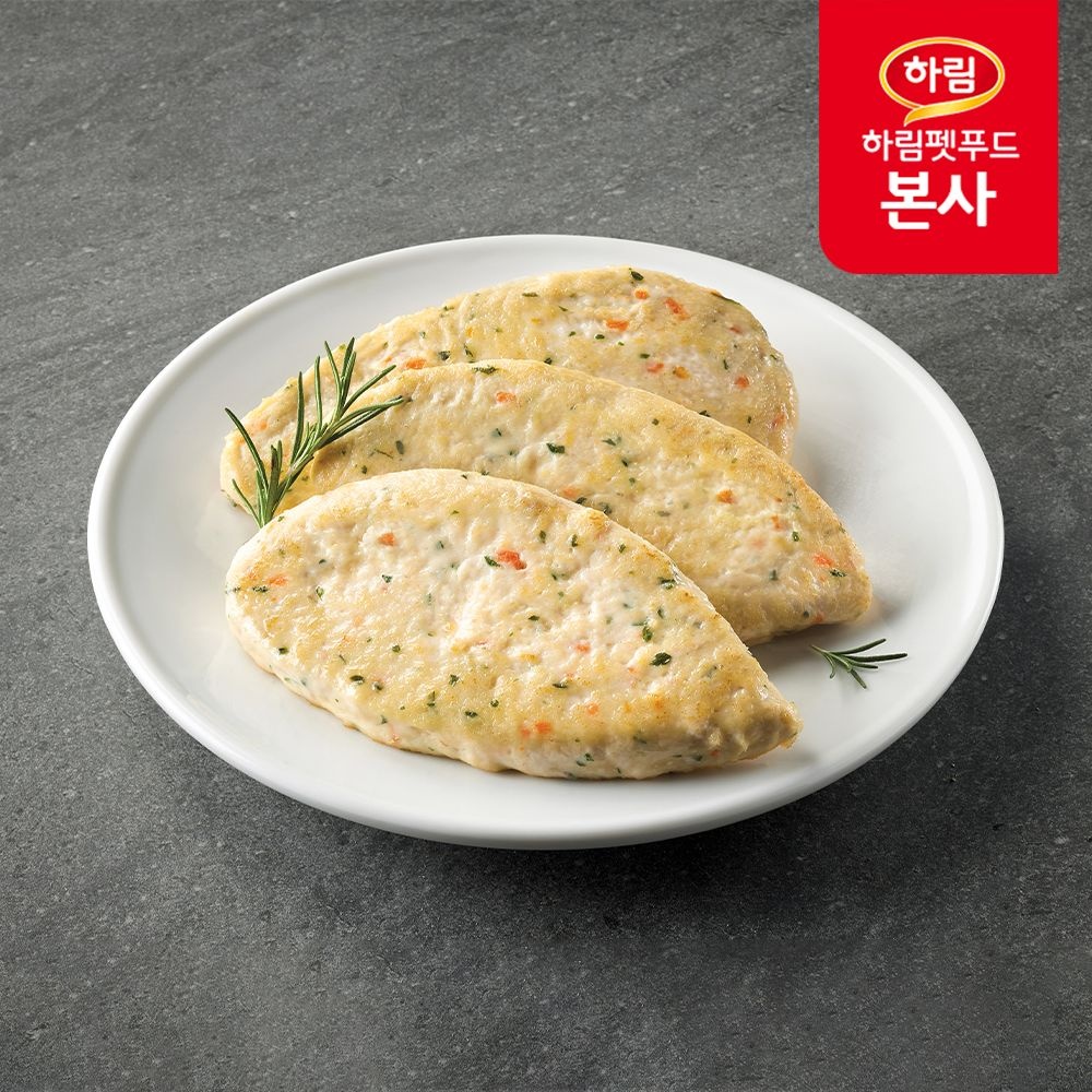 더리얼 레시피 치킨버거스테이크 180g / 강아지 수제 간식 습식 사료