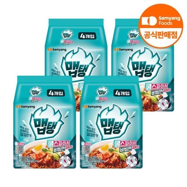 삼양식품 맵탱 쿨스파이시 비빔면 김치맛 134g x 16개