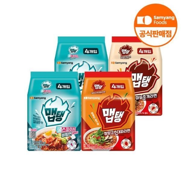 삼양식품 맵탱 쿨스파이시비빔면 8개 외 2종 마늘조개 청양고추대파