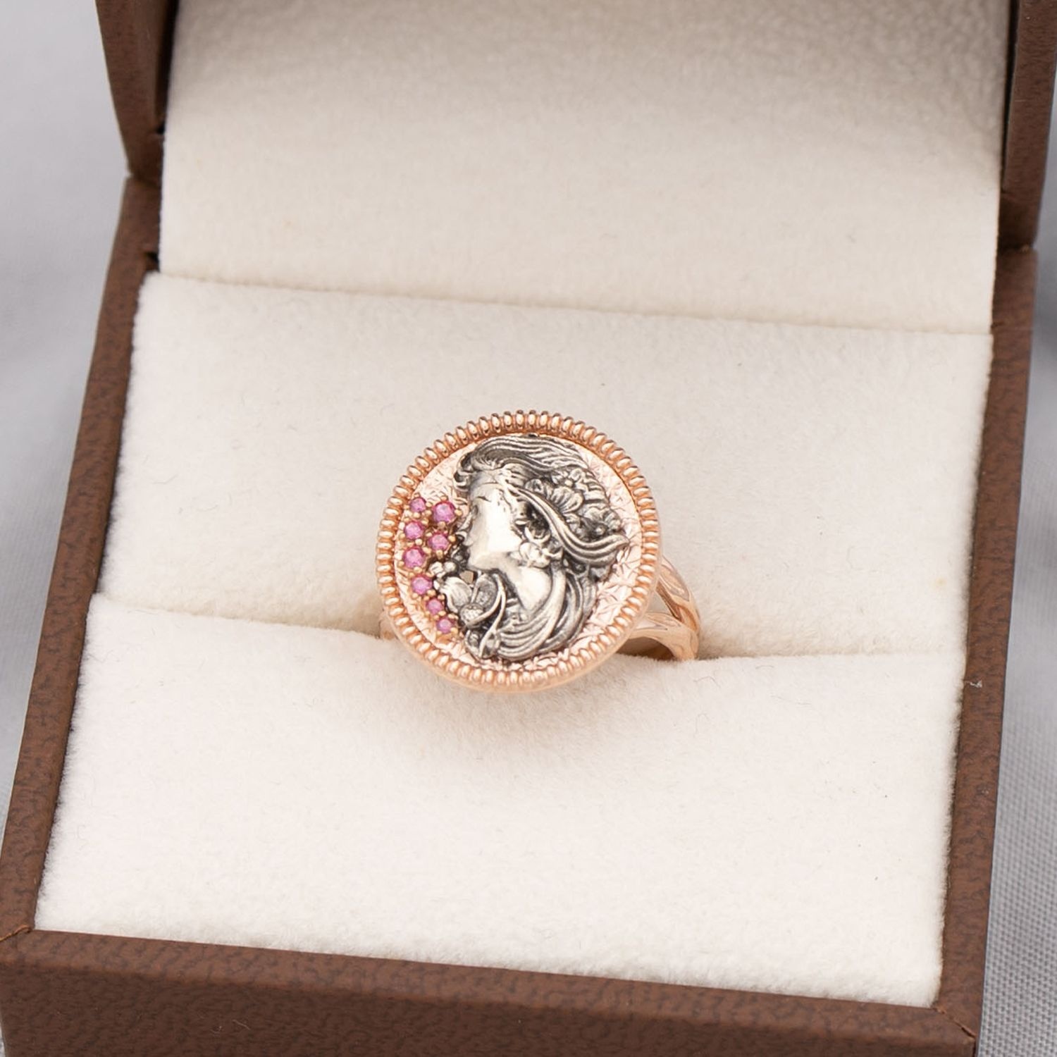 18k 라크로티 코인 반지