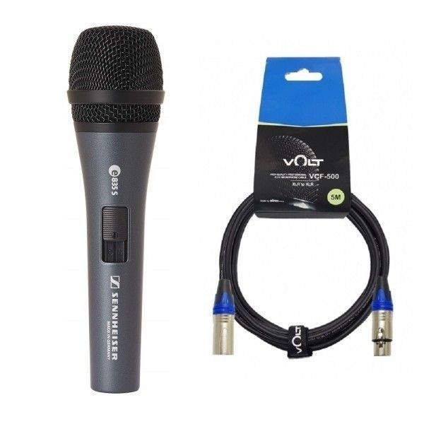 젠하이저 E835S+케이블포함 유선마이크 E835-S E-835S 보컬마이크 다이나믹마이크 연설마이크 강사마이크