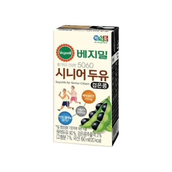 숨결 베지밀 5060 시니어 두유 190ml 24팩