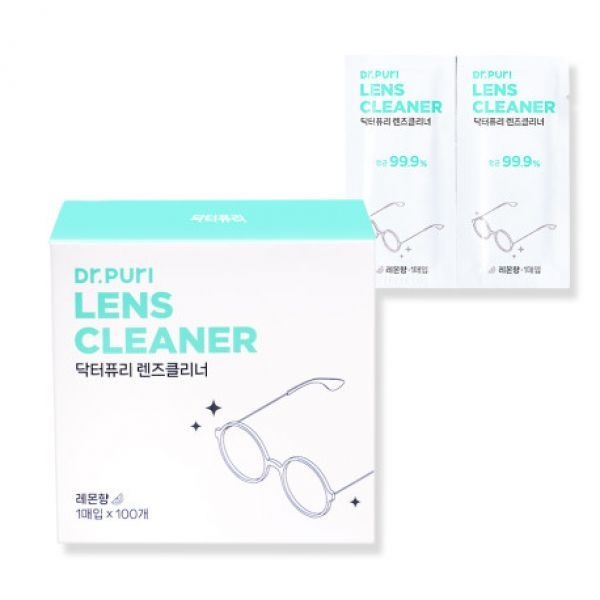 [1만리뷰] 닥터퓨리 렌즈클리너 항균 티슈 100매 레몬향 휴대폰액정클리너 안경닦이