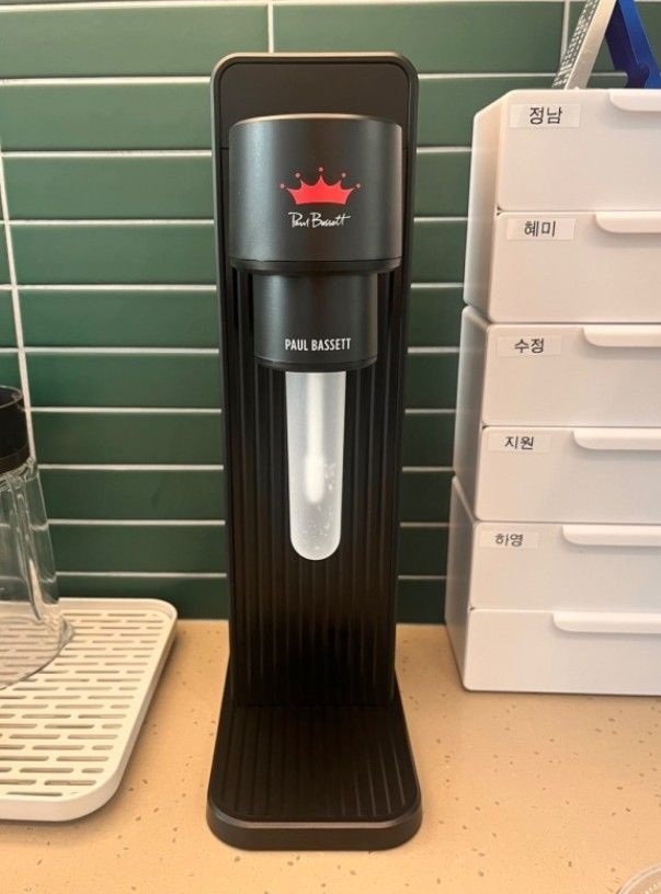 딜라이트소다 폴 바셋 자동 탄산수제조기 (블랙)