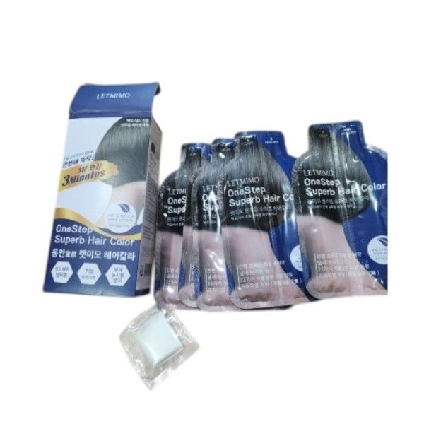 장미화 3분 염색약 동안 렛미모 15회분 흑갈색 염색제 셀프