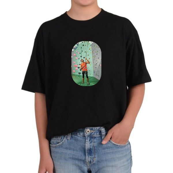 [하프클럽]길단 반팔 USA핏 실내클라이밍게임 암벽등반 안전주의 지구력그림 다양한색상 전사이즈