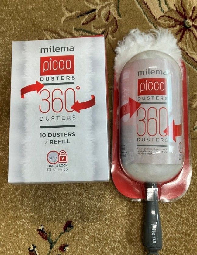 밀레마 피코 더스터 360 양면 흡착 먼지털이 (숏핸들1P+리필10매) 2세트