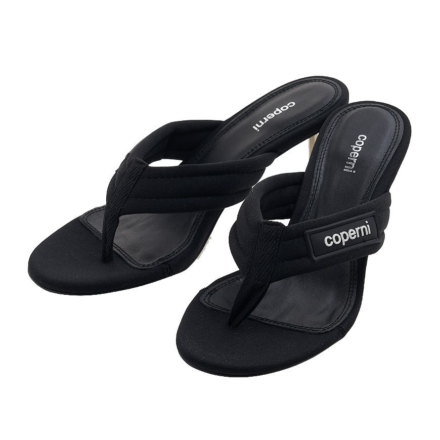 [라벨루쏘] 여성 블랙 브랜드 힐 샌들 COPSH34464 BLACK