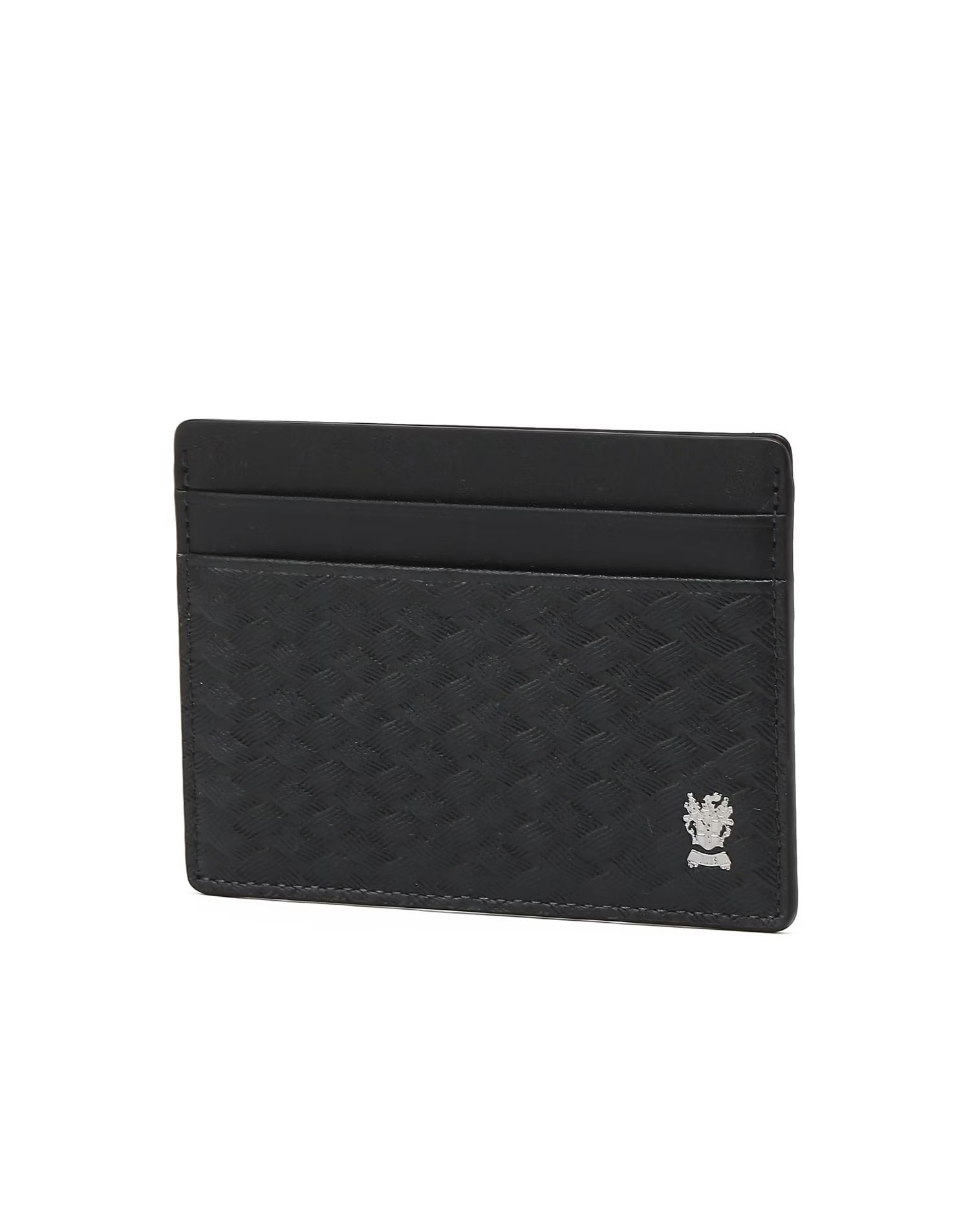 닥스 DAKS 선물포장/쇼핑백동봉 네이비 짜임패턴 소가죽 카드지갑 DBHO5E832 575774