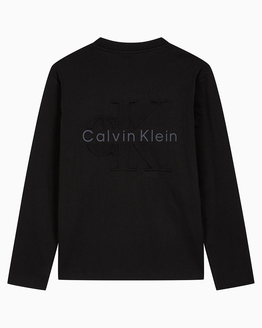 4RD007G)남성 릴렉스 핏 시즈널 모노그램 긴팔 티셔츠