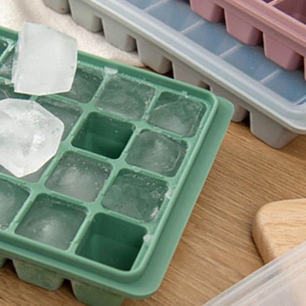 [하프클럽]사각 얼음틀 실리콘 아이스 몰드 홈카페 28구 얼음 제조기