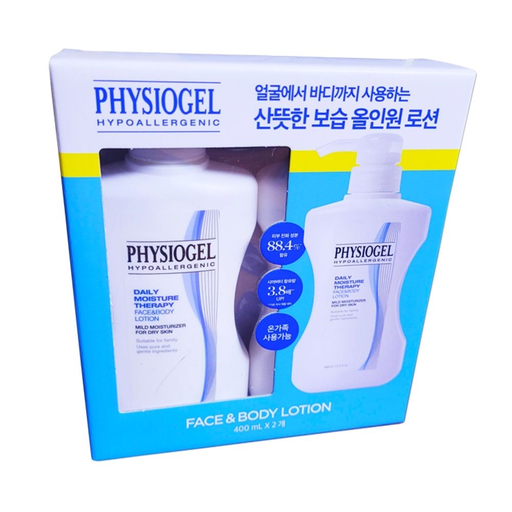 피지오겔 데일리 모이스쳐 테라피 페이스 앤 바디 로션 400ml x 2개입 코스트코 로숀 (1세트)
