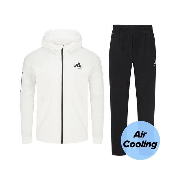 컴뱃스포츠 에어쿨링 후드 트레이닝복 세트 TR140HS 화이트 633264