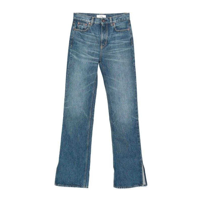 CHLOE 끌로에 코튼 인디고 스트레이트 진 CH25WDP76153 4A1