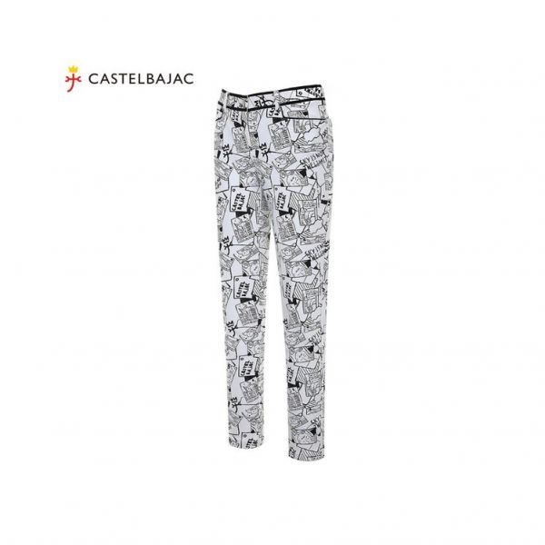 [까스텔바작] (여성)아트웍 원포인트 팬츠_BG9FPT502_WH 703003